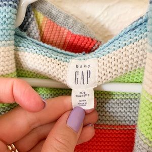 GAP Shirts & Tops - Rainbow knitted hoodie GAP Shirts & Tops - Rainbow knitted hoodie